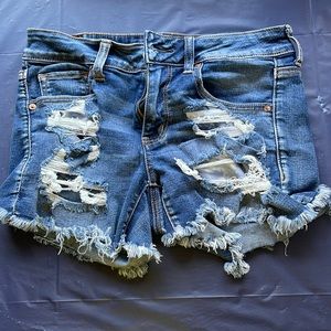 American Eagle Distressed Jean Shorts